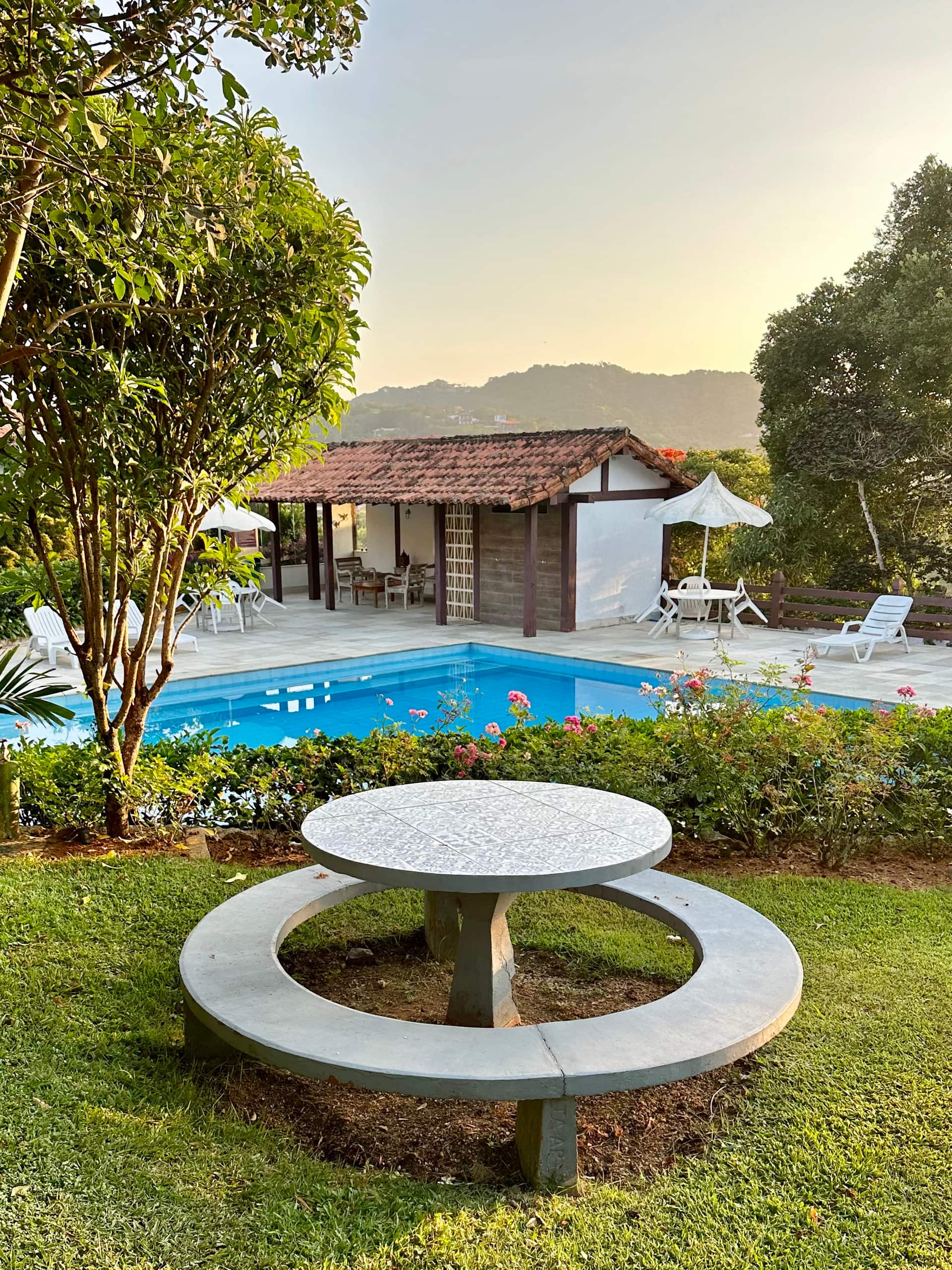 Pool and patio at a Búzios vacation rental